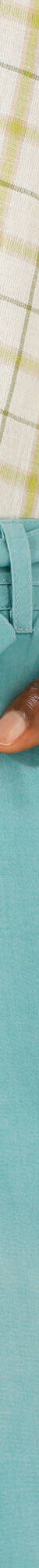 Pantalon 7/8ème fuselé uni, tissu fluide (bleu grisé) Pantalon 7/8ème fuselé uni, tissu fluide (bleu grisé)